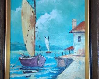 Takei Nautical Oil Painting 10"x8"