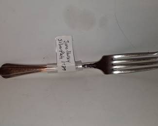 1932 1847 Rogers Bros. 'June' Silver Plate Nursery Fork