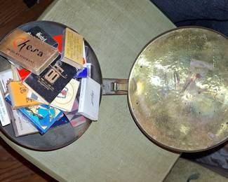Vintage Copper and Brass Bed Warmer / Warming Pan