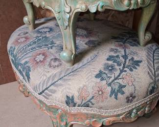 Set of Three Louis XV Style Upholstered Footstools