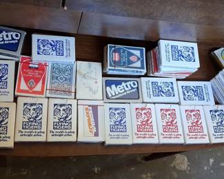 Collection of Vintage Airline Promotional Playing Cards