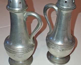 Peerless Pewter Salt and Pepper Shakers #904