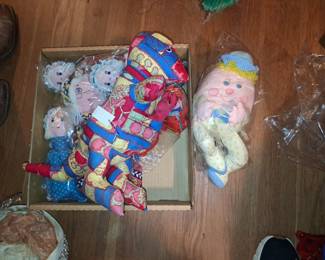 Vintage Humpty Dumpty and Fabric Toy Collection