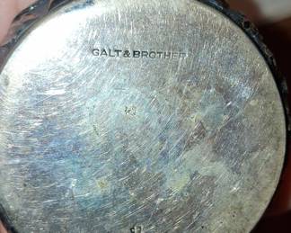 Galt & Brother Sterling Silver Creamer and Sugar Bowl