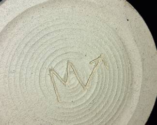 Handmade Studio Pottery Yunomi Tea Cup with 'M' Mark