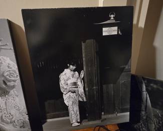 Vintage Black and White Japanese Photography Print