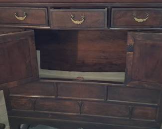 Korean Bandaji Chest with Burl Wood Panels 3'2"x1'6"x3'