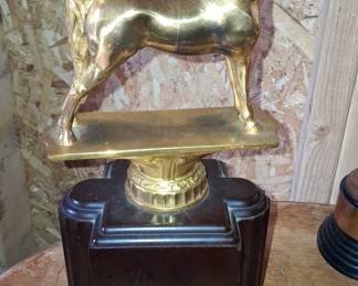 Vintage Brass Horse Trophy