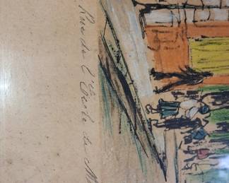 Jean-Gabriel Daragnès Etching: Paris, Rue de l'École de Médecine