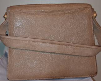 Vintage Textured Leather Shoulder Bag