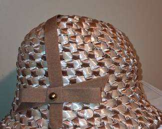 Mr. John Vintage Woven Ribbon Cloche Hat