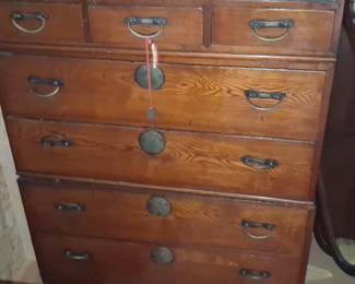 Japanese Isho Dansu (Clothing Chest) with Display Top