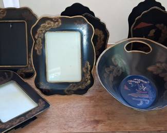 Vintage Chinoiserie Toleware Collection