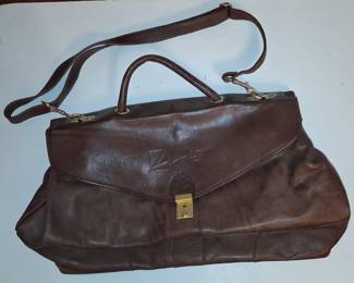 Mulholland Brothers Leather Chocolate Brown Tote Bag