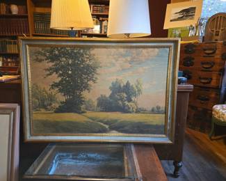 E. Morrokoff Landscape Oil Painting
