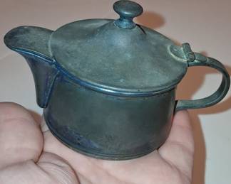 Vintage Miniature Pewter Creamer