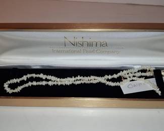 Nishima International Pearl Company Freshwater Pearl Necklace with 14k Clasp
