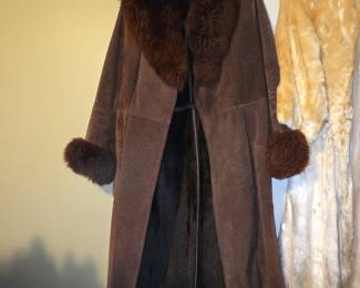 Vintage 70s Brown Suede and Shearling "Penny Lane" Coat