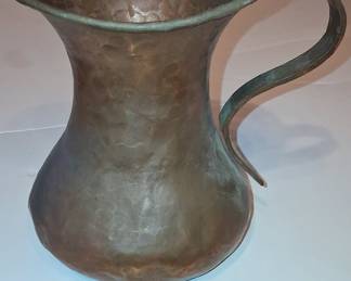 Hand-Hammered Copper Pitcher - Arts and Crafts Era