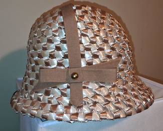 Mr. John Vintage Woven Ribbon Cloche Hat