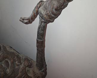Antique Indo-Persian Engraved Copper Ewer