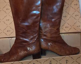 Salvatore Ferragamo Vintage Leather Riding Boots