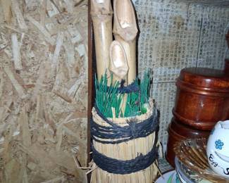 Japanese Bamboo Ikebana Vase