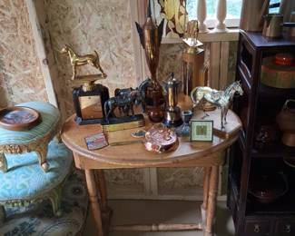 Vintage Equestrian Trophy and Decorative Collection