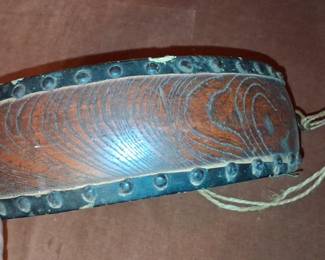 Vintage Chinese Hand-Painted Dragon Tom Tom Drum