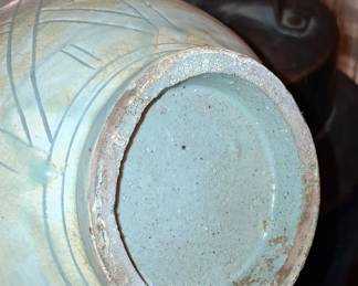 Korean Buncheong Style Moon Jar
