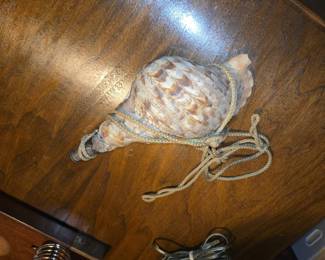 Vintage Triton Conch Shell Trumpet