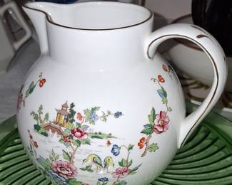 Crown Staffordshire Pagoda Pitcher