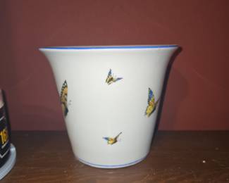 Victoria Austria Porcelain Butterfly Cachepot