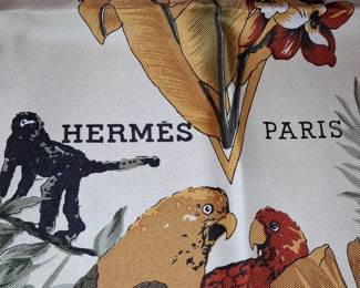 Hermès 'Jungle Love' Silk Scarf 90