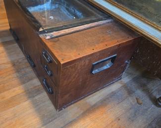 Japanese Hibachi Plant Display Chest