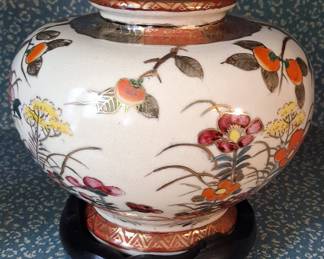 Japanese Satsuma-style Earthenware Ginger Jar
