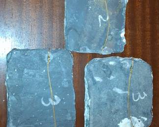 Set of Three Reproduction Minoan Fresco Stone Plaques