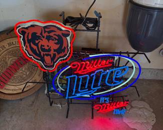 Neon Bears/Miller Sign