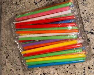 Bag of x large straws