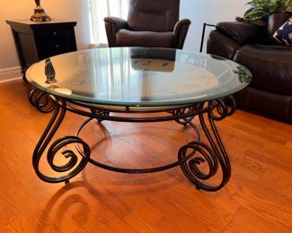 Glass/Metal Coffee table