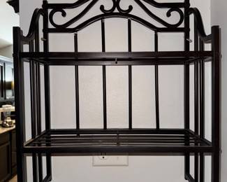 Metal wall shelf