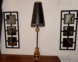 Lamp and wall decor
