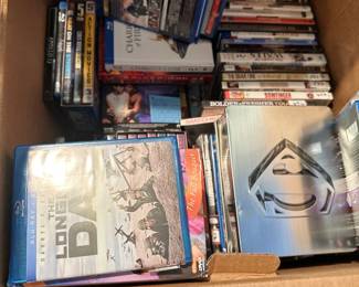 OVER 700 DVDS and some blu-rays