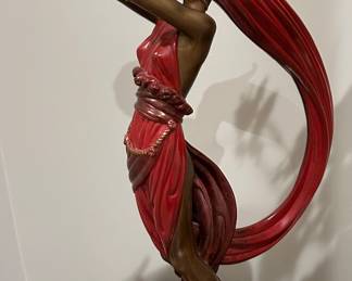 Erte Bronze Statue - "The Globe" purchased at the Dyansen Gallery in New Orleans, comes with COA