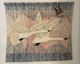 1970s Don Freedman “sunrise on the marsh” with clay signature medallion and interlude tag