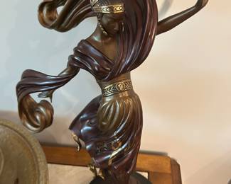 Erte Bronze Statue - "Flames of Love" purchased at the Dyansen Gallery in New Orleans, comes with COA