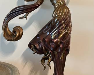 Erte Bronze Statue - "Flames of Love" purchased at the Dyansen Gallery in New Orleans, comes with COA