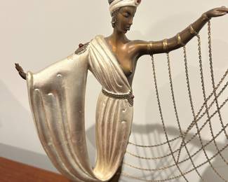 Erte Bronze Statue - "The Wedding" purchased at the Dyansen Gallery in New Orleans, comes with COA
