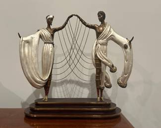 Erte Bronze Statue - "The Wedding" purchased at the Dyansen Gallery in New Orleans, comes with COA