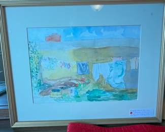 Original Water Color by Noted Signal Mountain Artist Martha Merritt